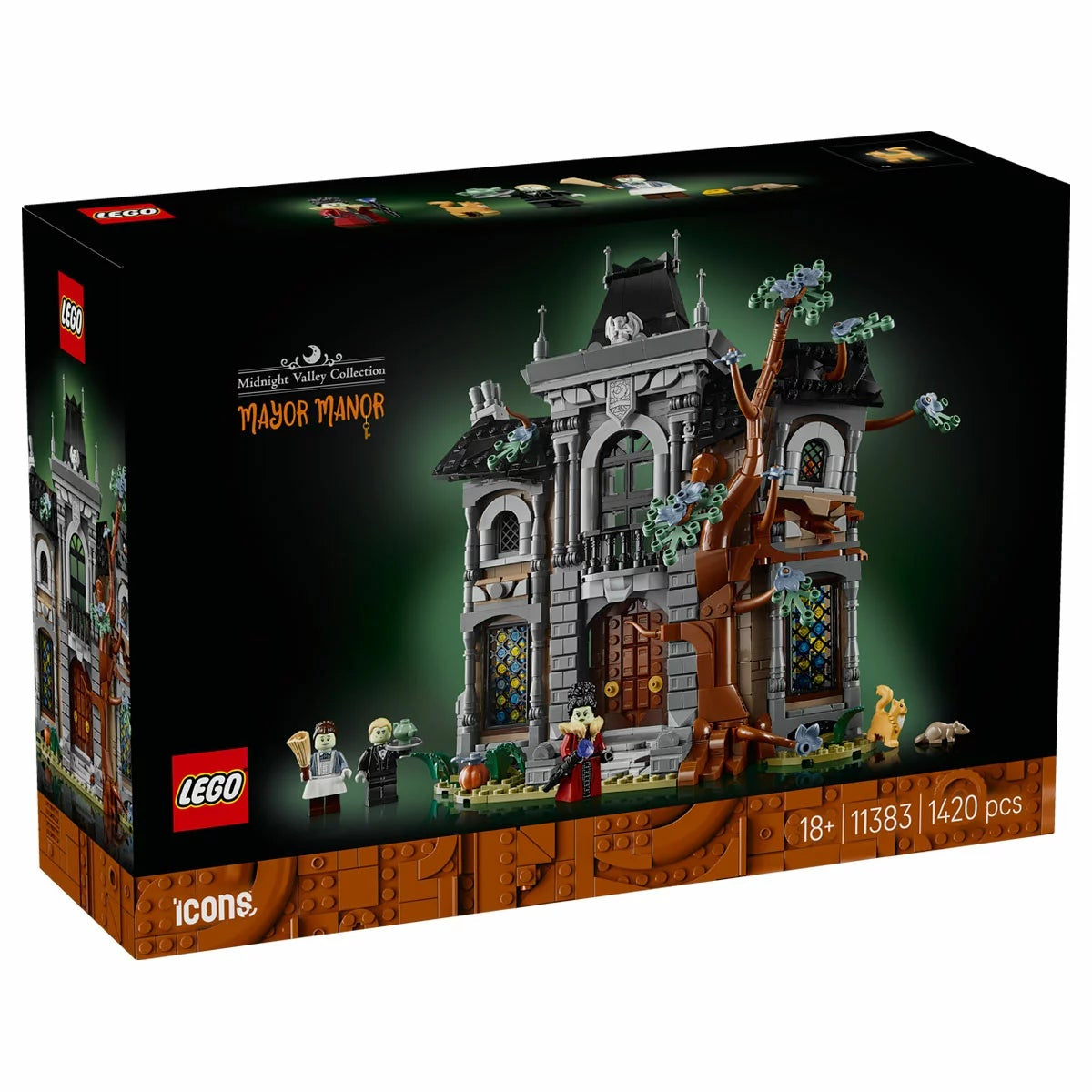 LEGO Mayor Manor 11383 Midnight Valley 1420 Piece Haunted House Building Set