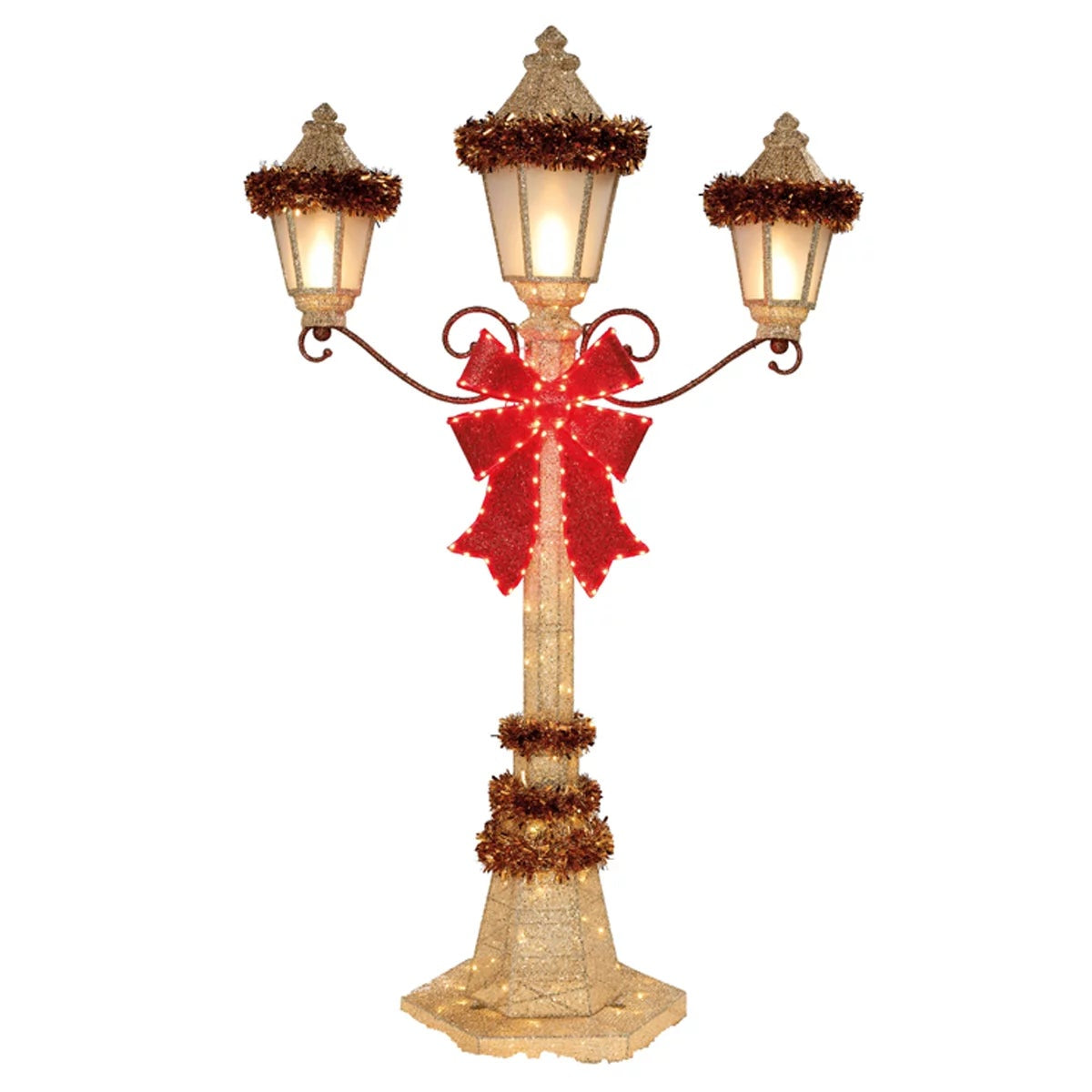 Christmas LED Lamp Post 213cm Holiday Outdoor Garden Lighting & Seasonal Décor