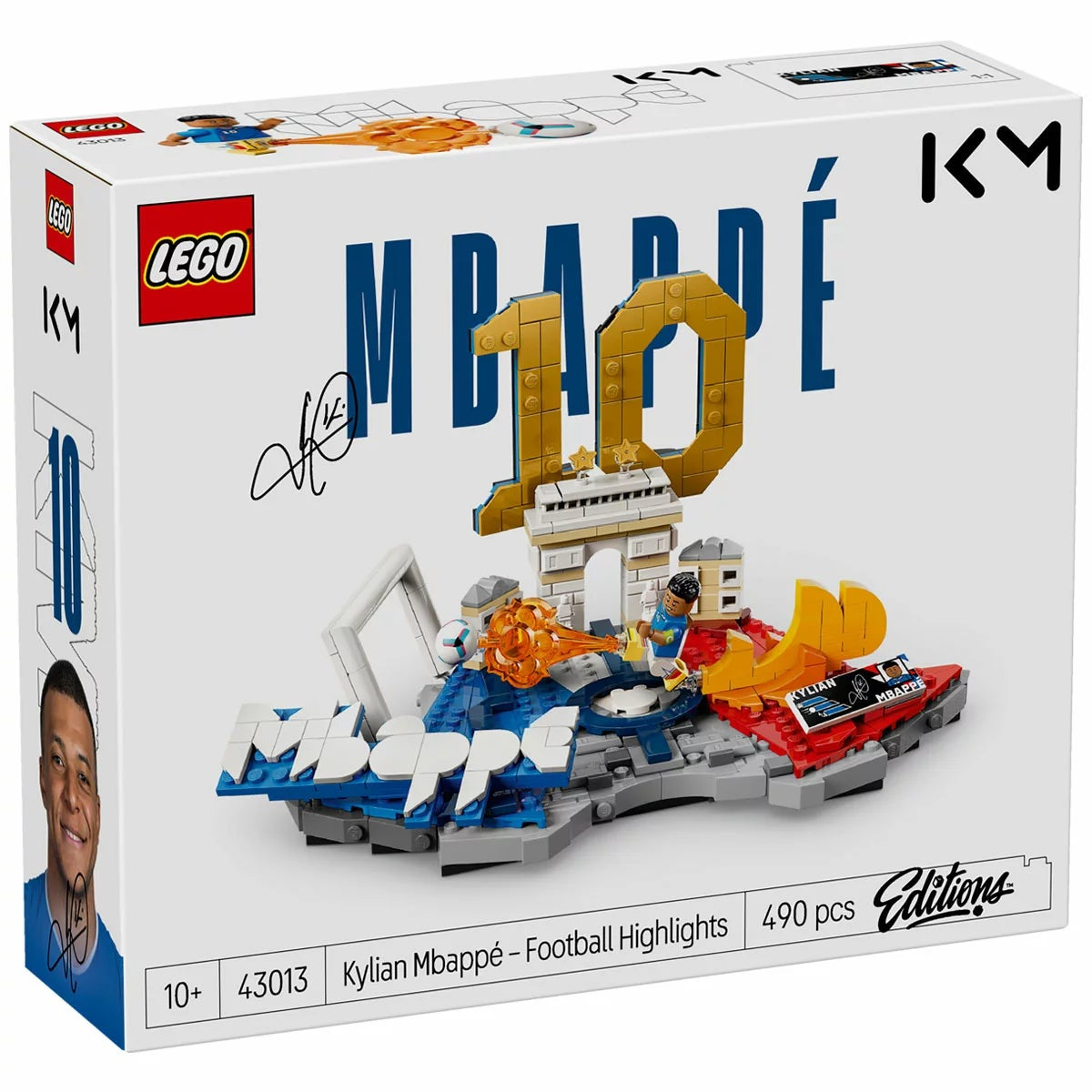 LEGO 43013 Kylian Mbappe Football Highlights 1577 Piece 2-in-1 Set 18+