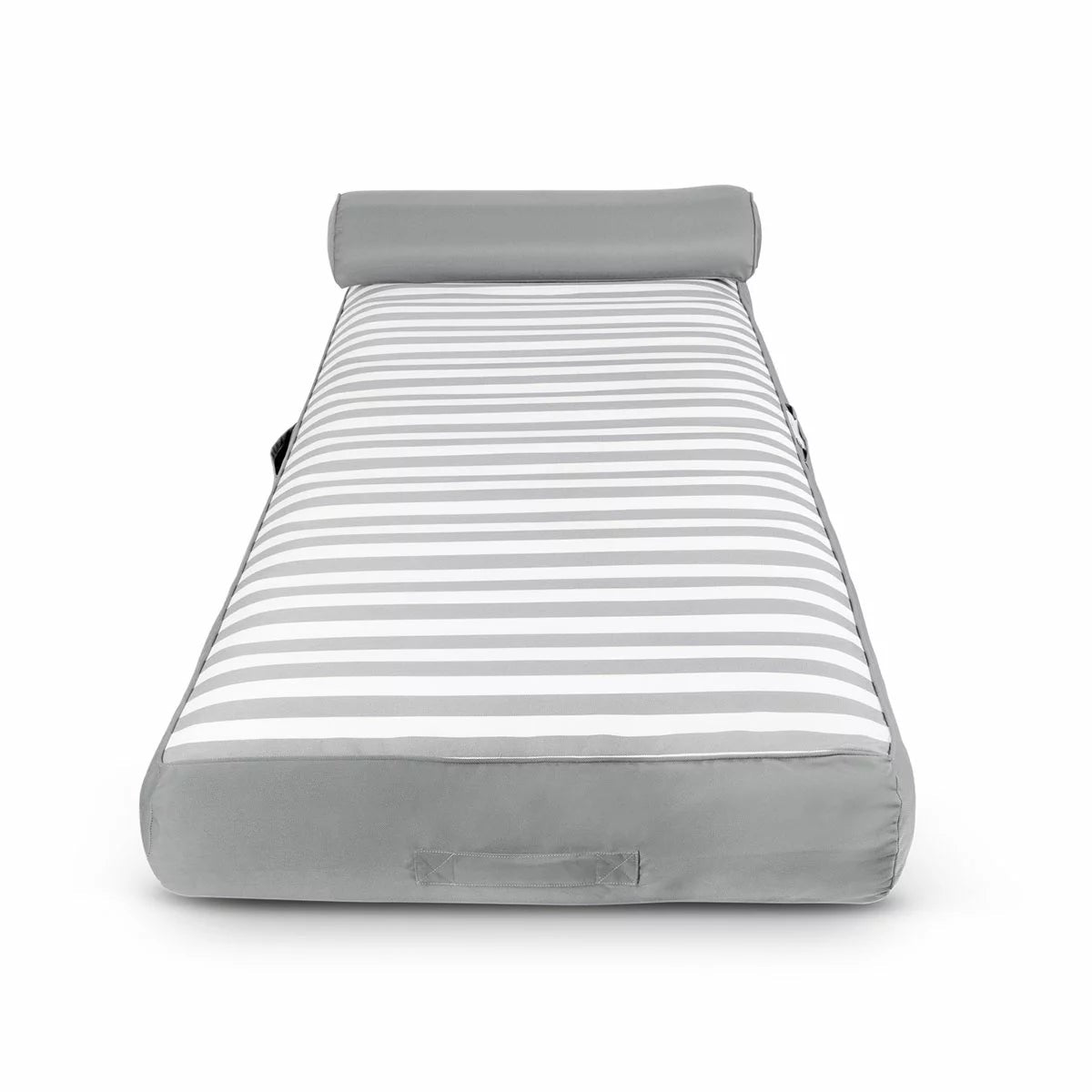 Spire Paradisus Inflatable Pool Lounge Grey Stripe Olefin 200kg Capacity