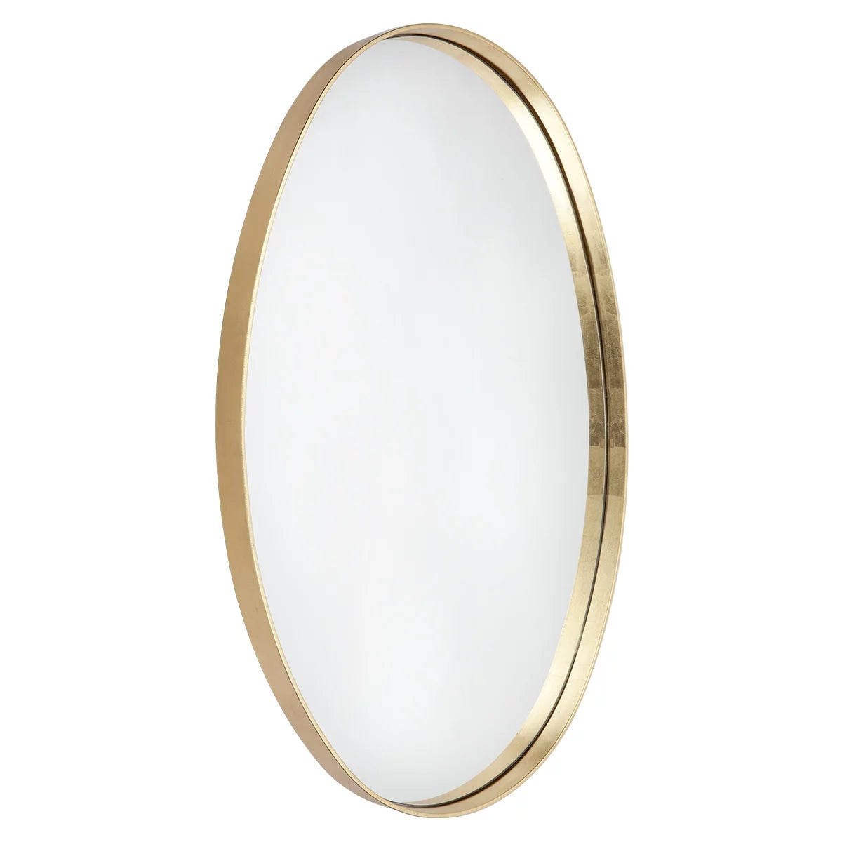 CAFE LIGHTING & LIVING Gold Oval Wall Mirror Elegant Home Decor