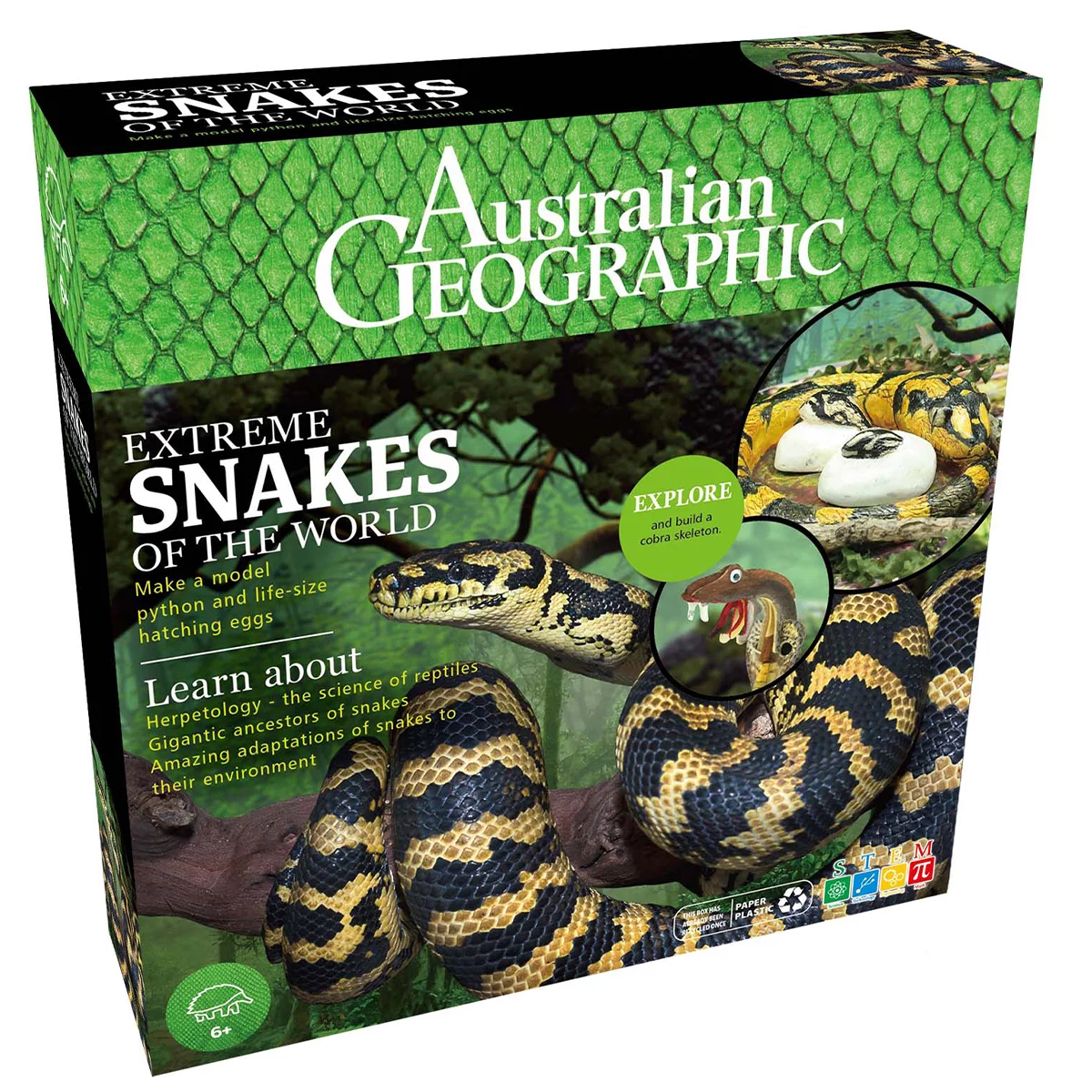 Australian Geographic Extreme Animals Kit 2 Packs Snakes/Spiders
