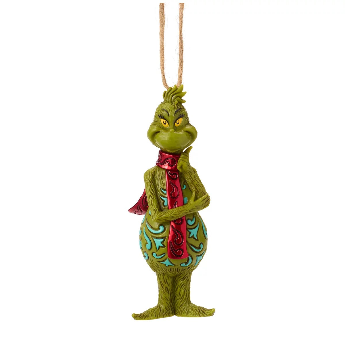 Grinch Christmas Ornaments 4 Piece Jim Shore Hand Painted Holiday Set