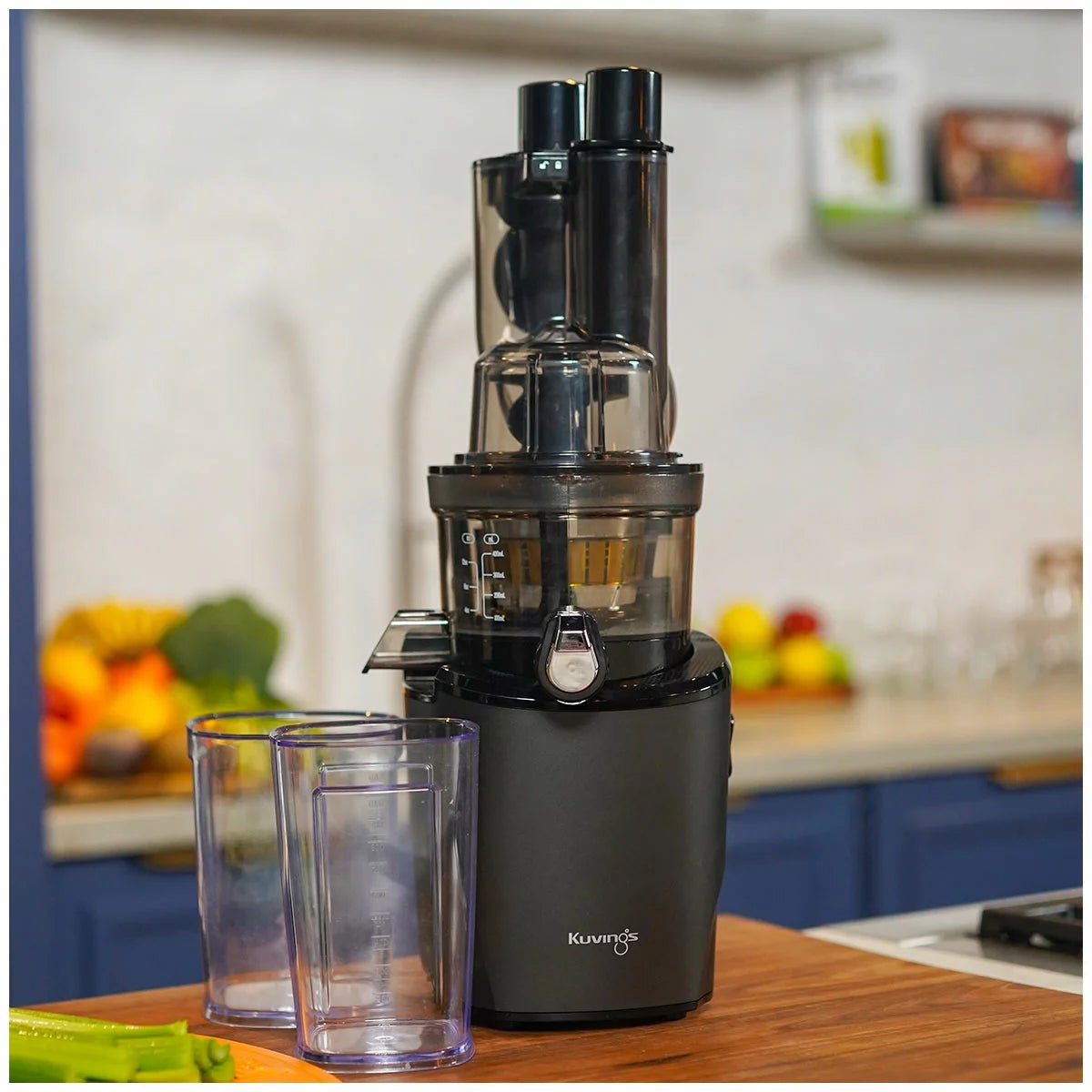 Kuvings REVO830 Cold Press Juicer Black 200W 50RPM Dual Chute Slow Juicer