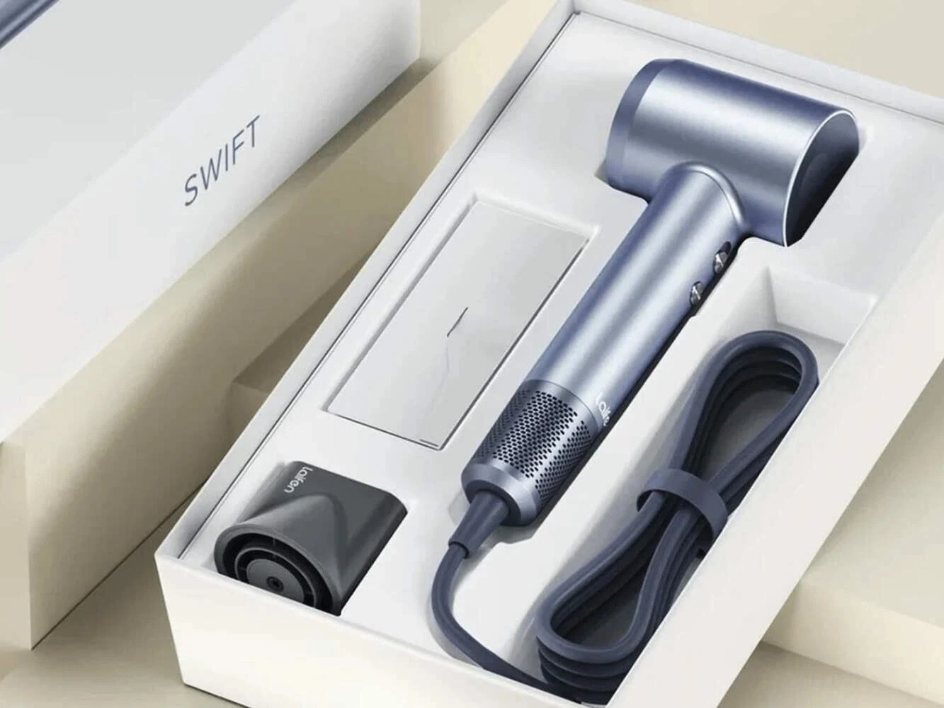 Laifen Swift Special Hair Dryer Blue 200M Negative Ions Low Noise Fast Dry Haird