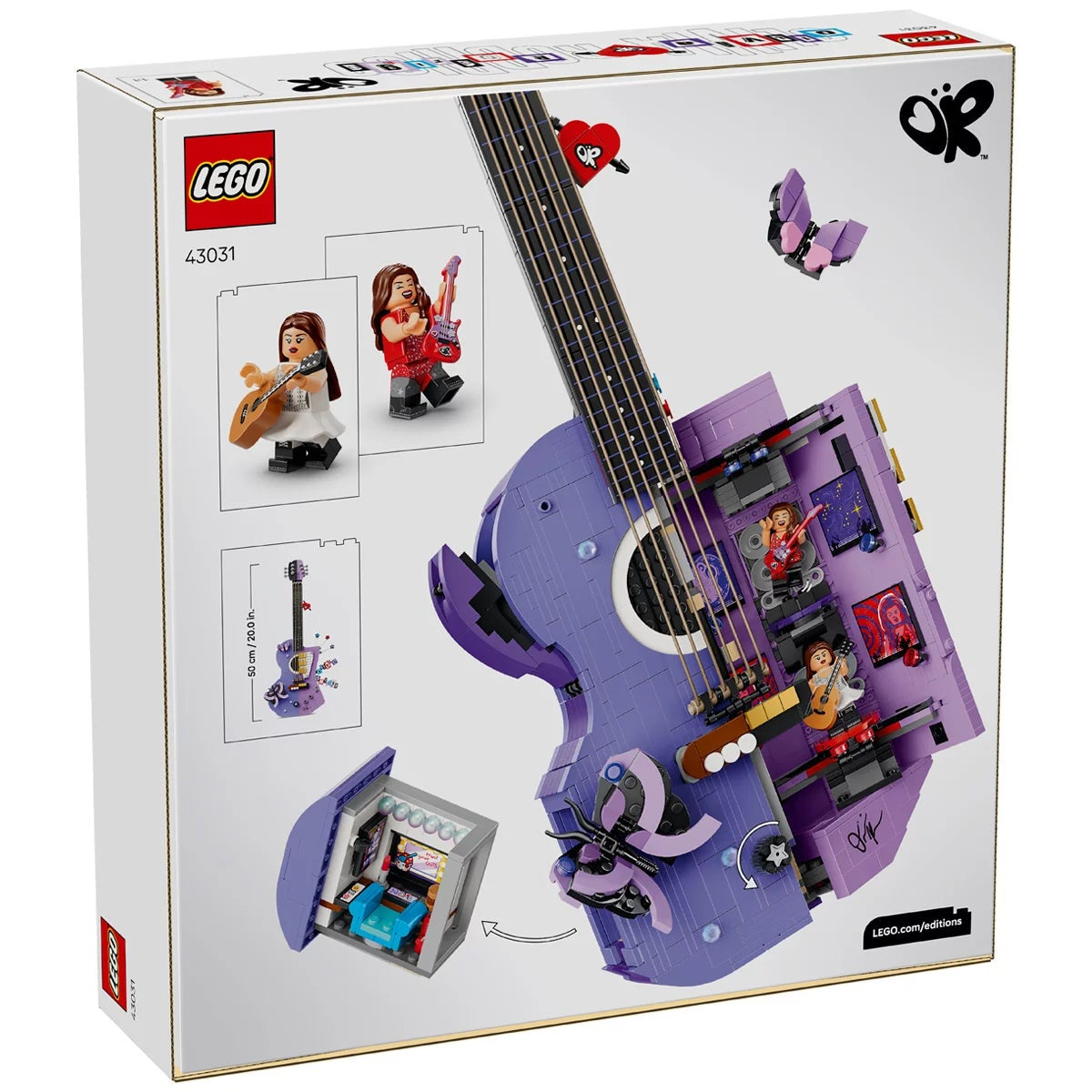 LEGO Editions Olivia Rodrigo's Dual Guitar 43031 1228 Pieces Music Display Set