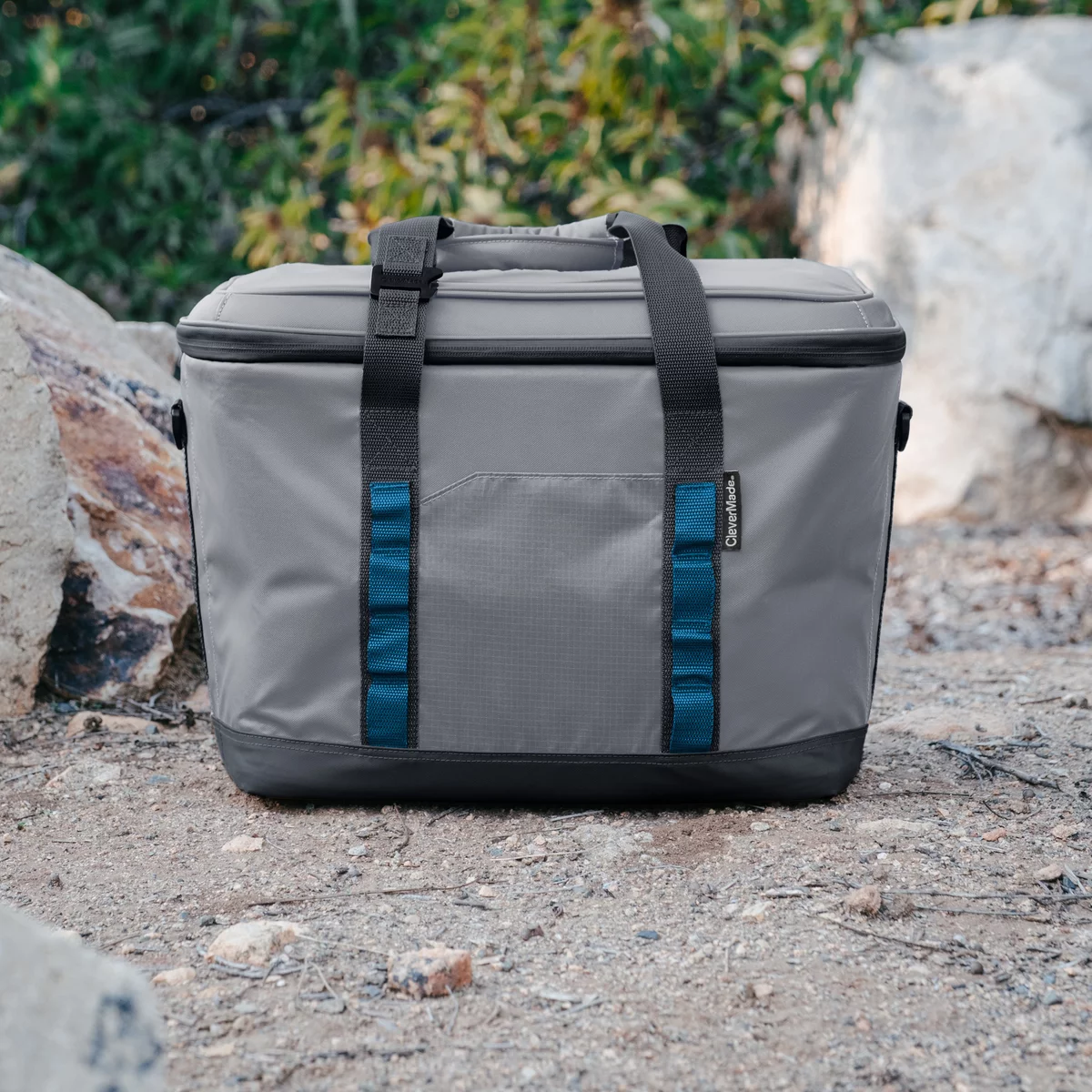 CleverMade Pacifica Pro Max 50 Can Collapsible Cooler Gray Leakproof Cooler