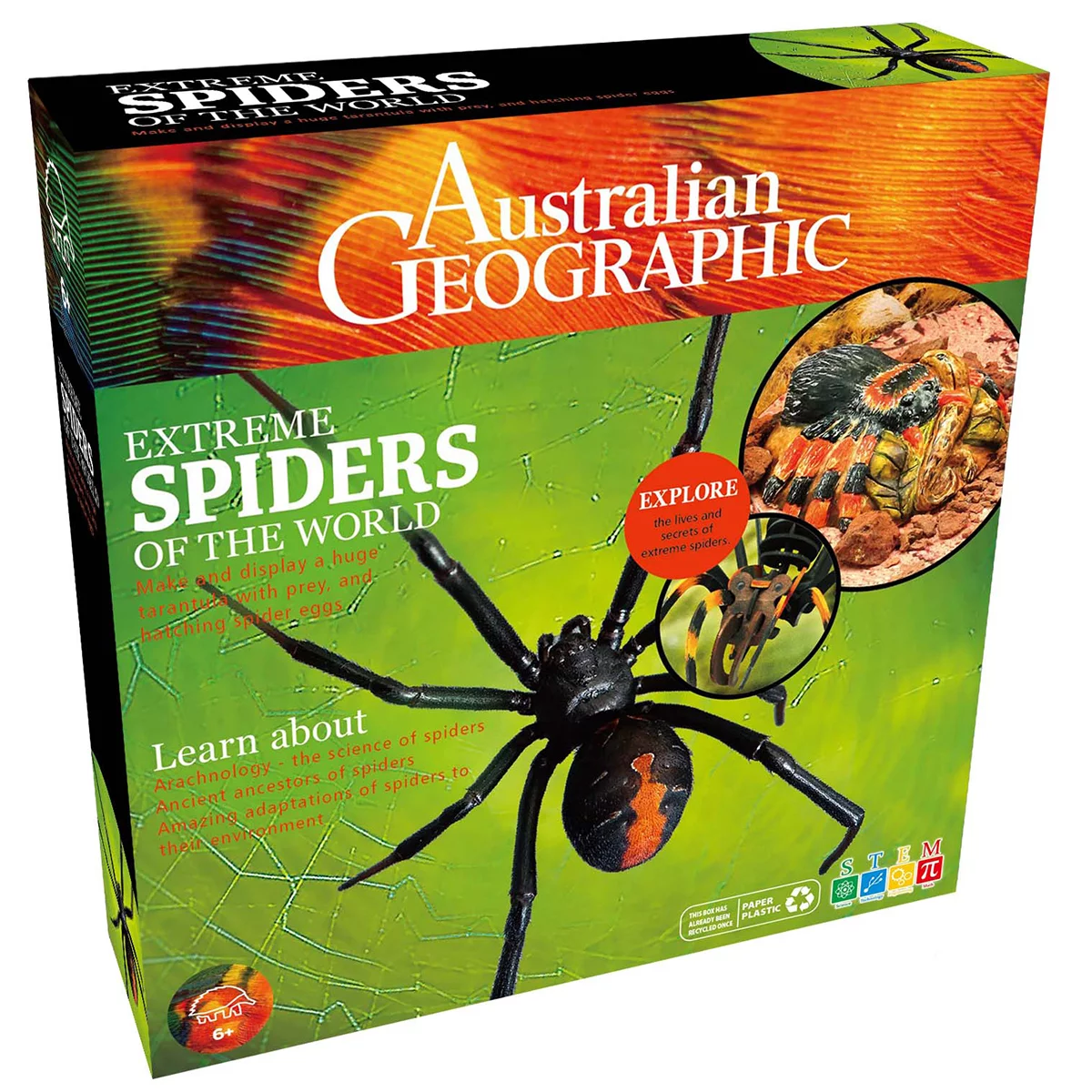 Australian Geographic Extreme Animals Kit 2 Packs Snakes/Spiders