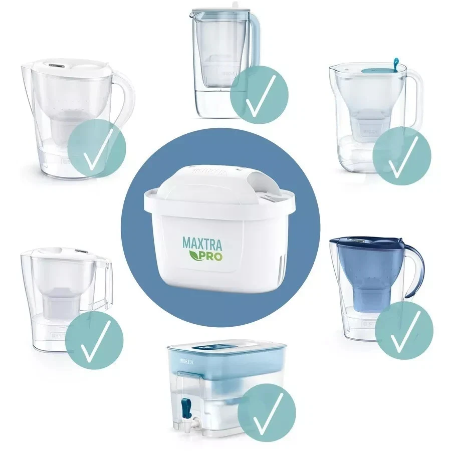 BRITA MAXTRA PRO Water Filter Cartridges 8 Pack 4 Week Water Filtration 150L