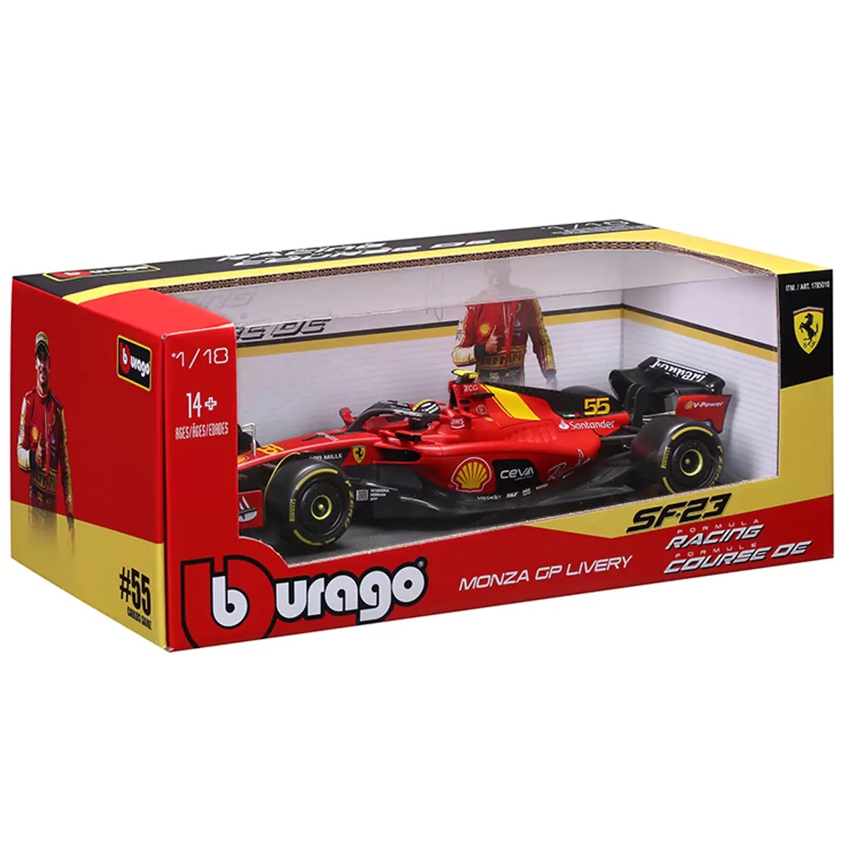 Maisto 1:18 Scale Formula 1 Diecast Cars Ferrari SF-23 2023 Monza Carlos Sainz Free Shipping