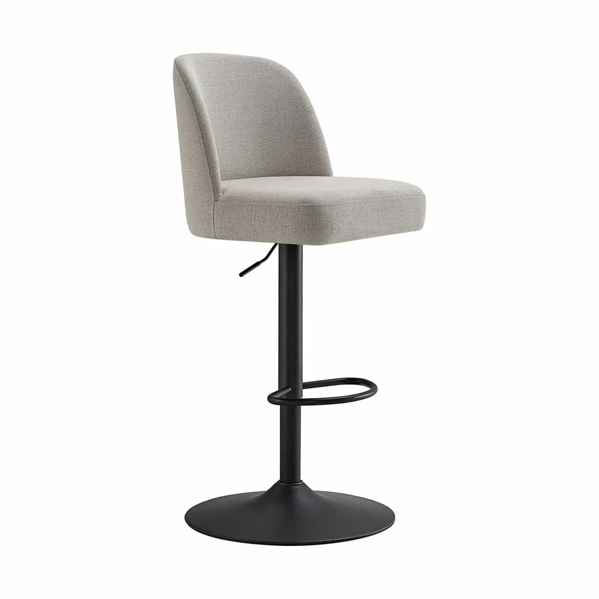 Gas Lift Bar Stool Adjustable Height Swivel Seat Modern Kitchen Counter Chair