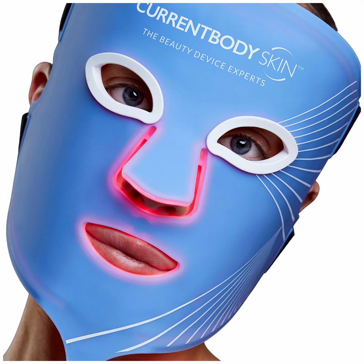 CurrentBody Skin Anti-Blemish LED Light Therapy Face Mask Blue Light Acne Treatm