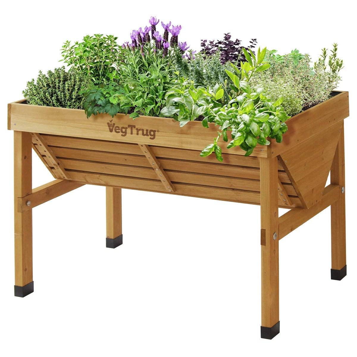 VegTrug Classic Home Farm Kit 1.2m Natural Raised Garden Bed Greenhouse Cover