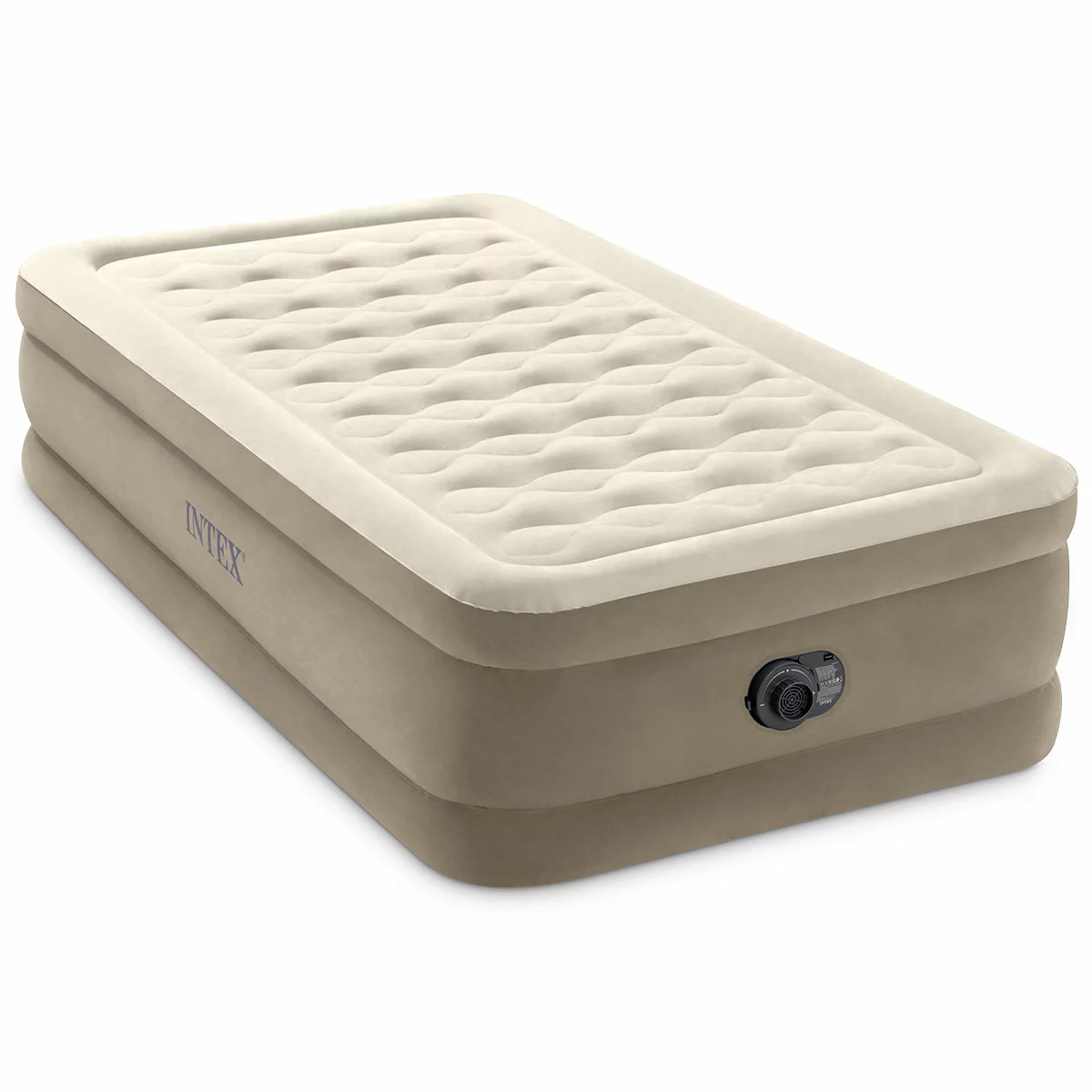 Intex Twin Ultra Plush Airbed With Fiber-Tech Rp 46cm 64426