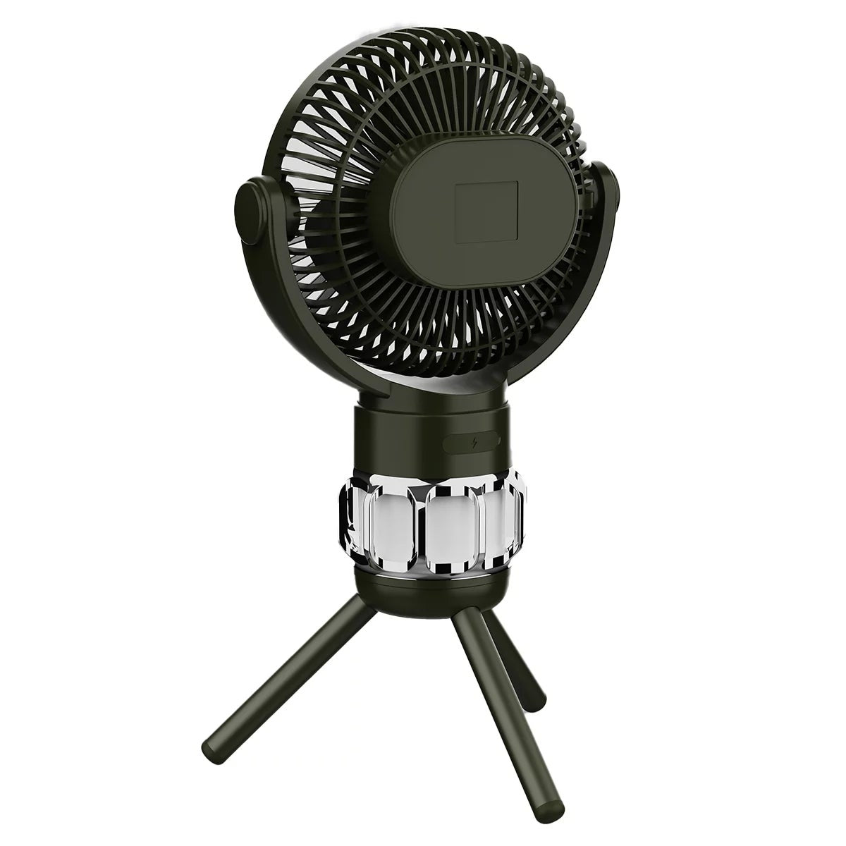 LittleDayz Portable Camping Fan & LED Light Magnetic Remote 3 Fan Speeds QW-F33