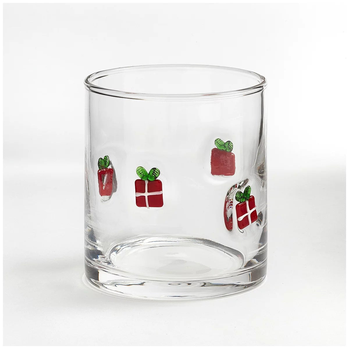 Pandex Christmas Drinking Glasse Tumblers 4 Piece Set 414ml Each Holiday Icons