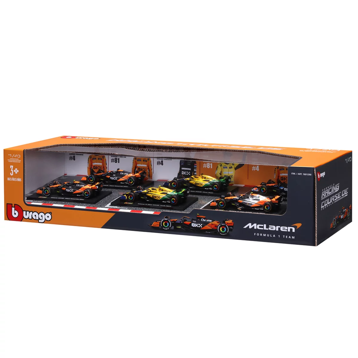 Maisto 1:43 McLaren Formula Racing Die Cast 6 Pack 2026 Collectible Cars