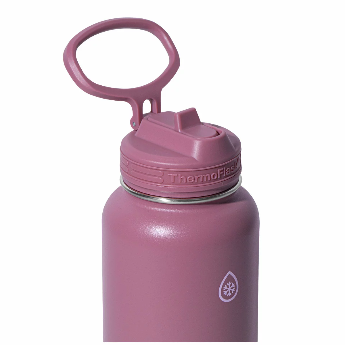 ThermoFlask Stainless Steel Bottles 950ml 2 Pack Black Red Insulated BPA Free