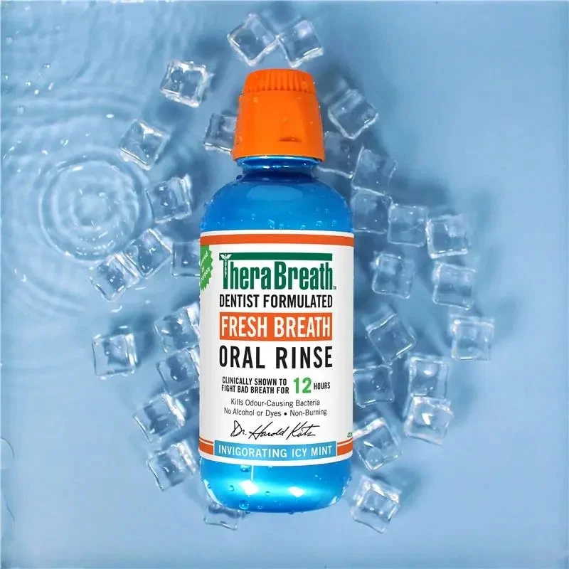 TheraBreath Fresh Breath Mouthwash Icy Mint 2 Litre Value Pack