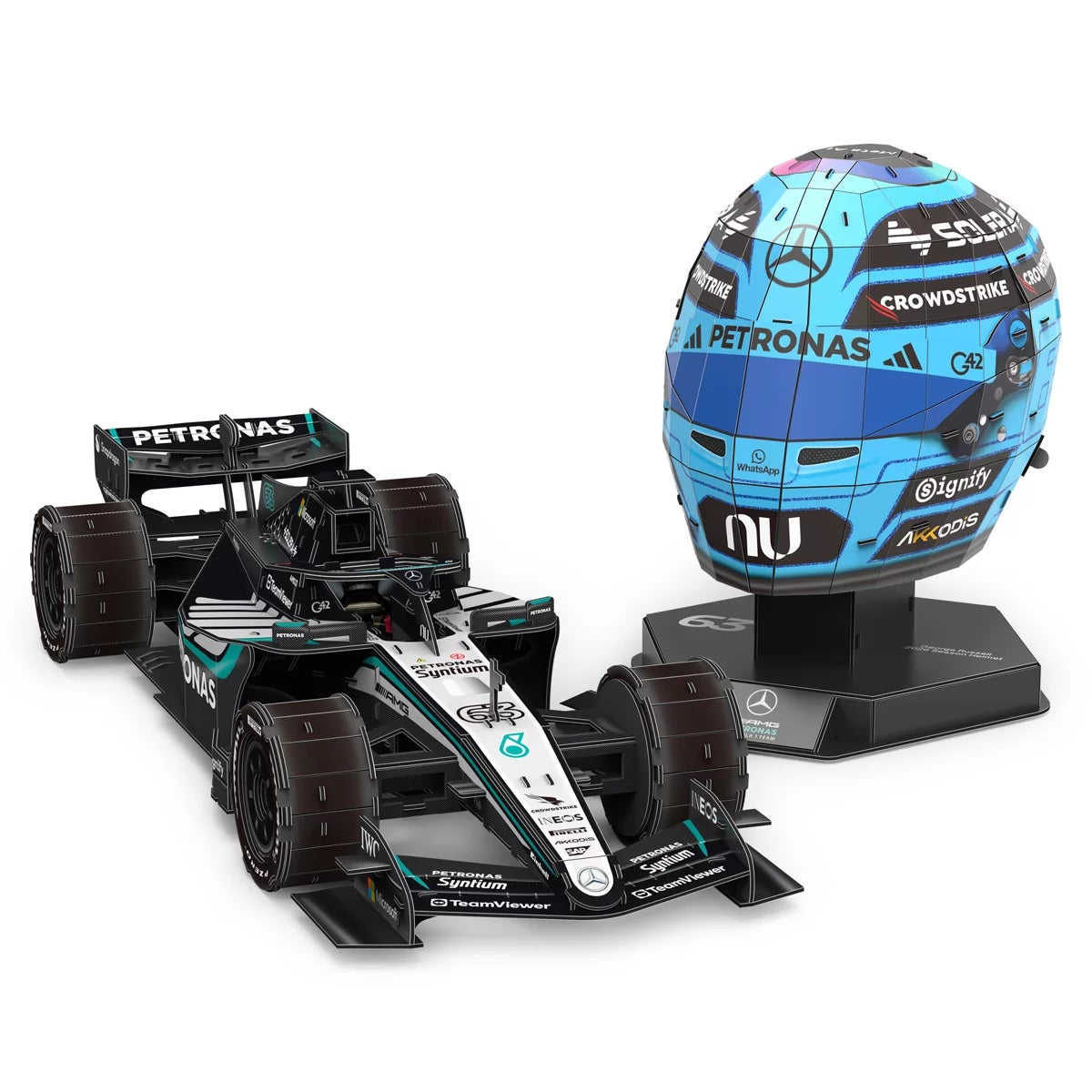4D Build Mercedes AMG Petronas F1 W15 3D Puzzle Model Kit Official
