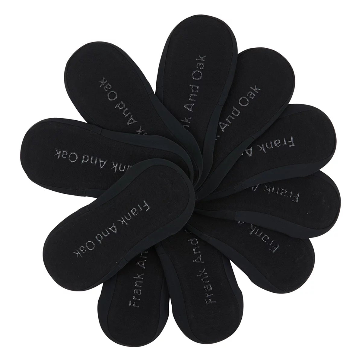 Frank And Oak Women's Liner Socks 10 Pack Black Non Slip Cushioned