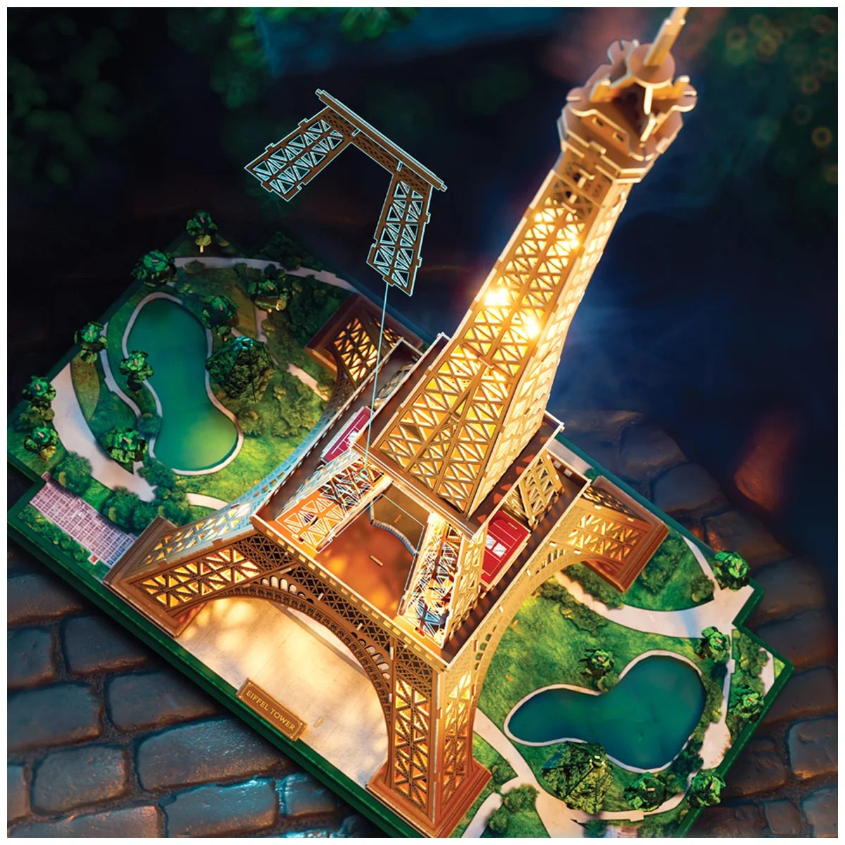 4D Build Eiffel Tower 3D Puzzle Display Model DIY Kit Architecture Building Set