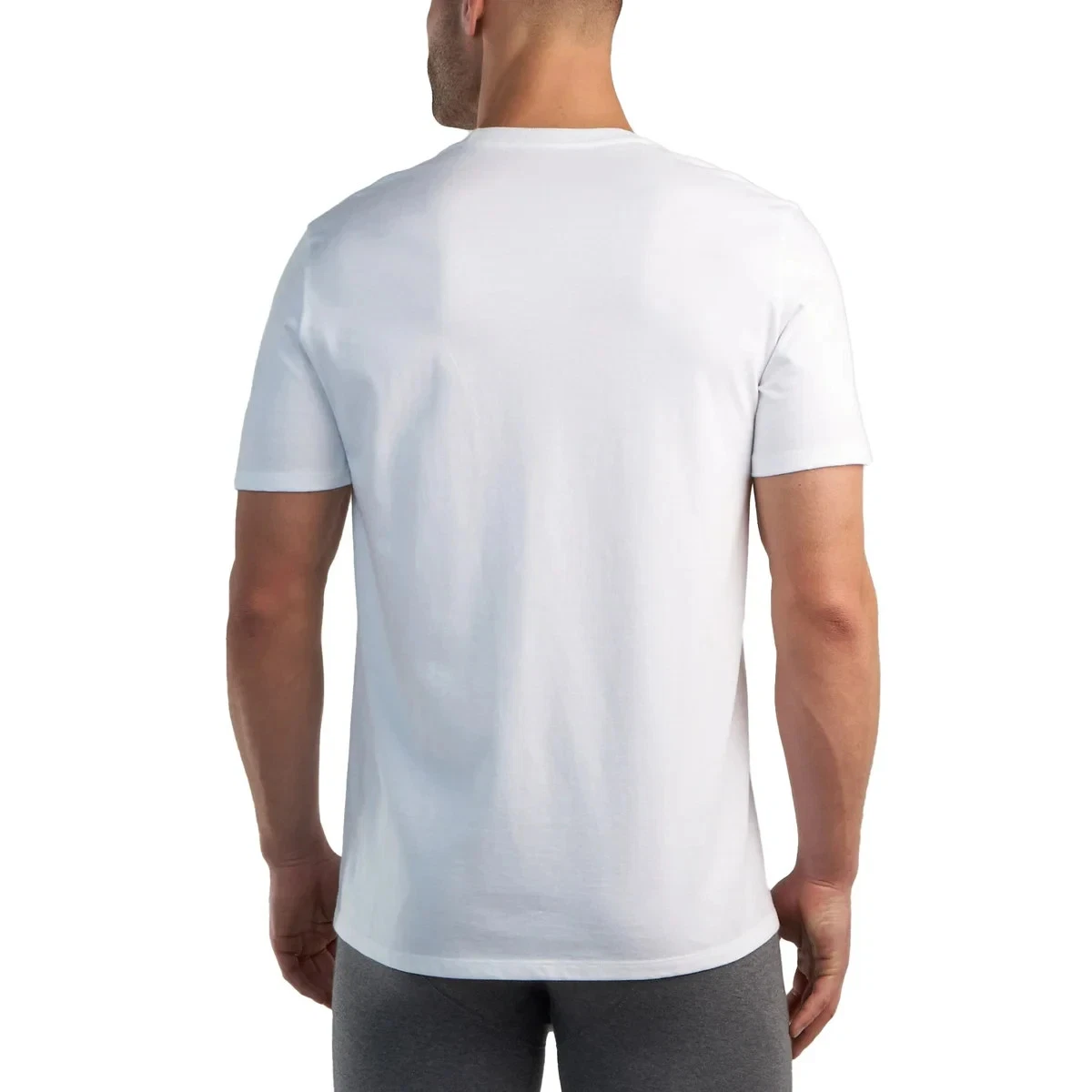 Kirkland Signature Men's Crew Tee Shirt 6 Pack Large - White