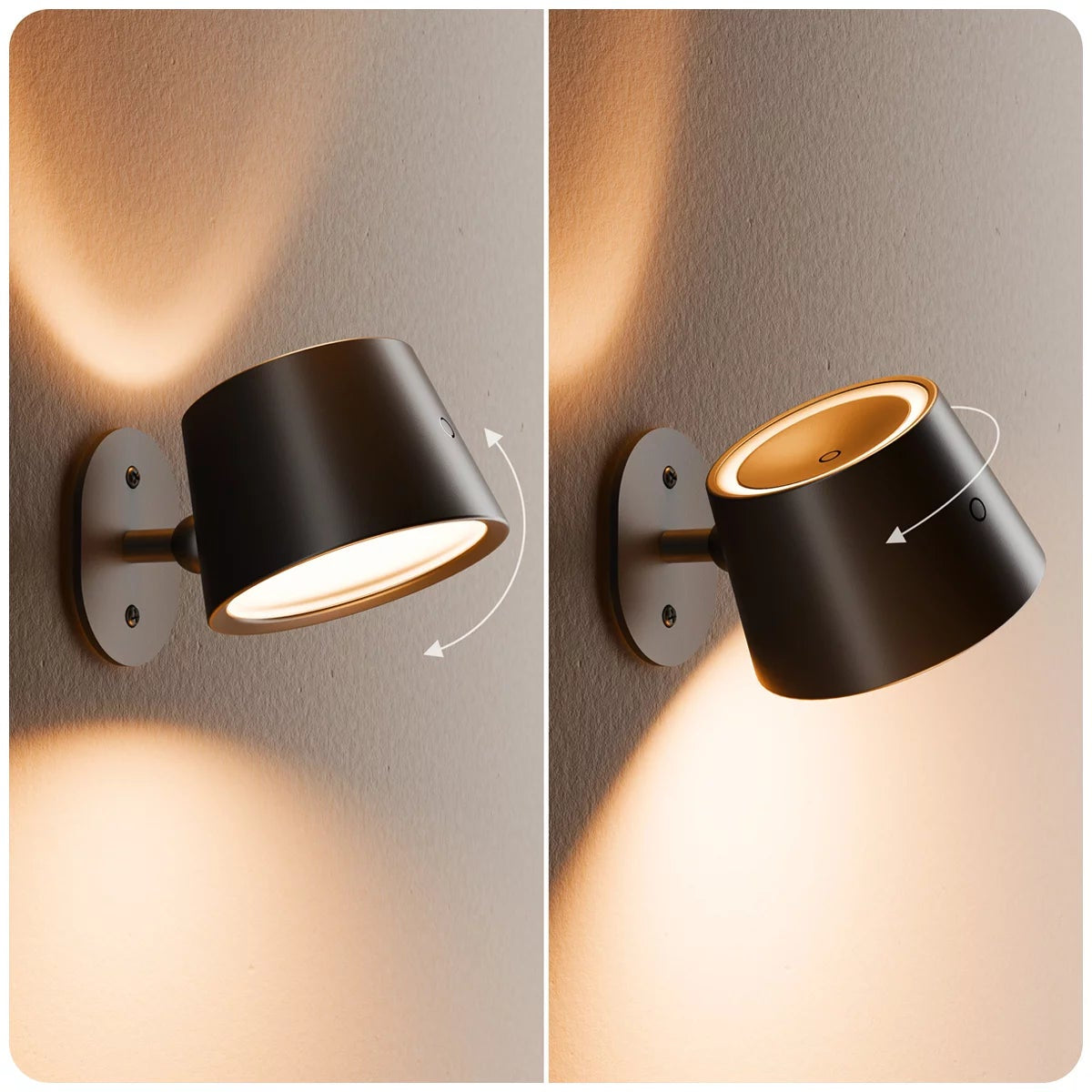 Globe Rechargeable Task Light 2 Pack LED Wall Lights 200 Lumens USB-C Remote