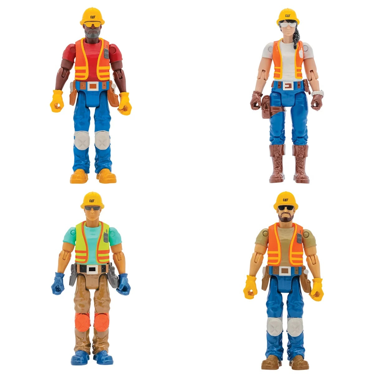 CAT Workforce Power Crane Remote Control Playset 56 Accessories Kids 5+