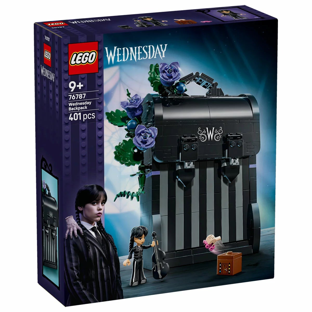 LEGO Wednesday Addams Backpack 76787 Building Toy Set with Thing 401 Pieces