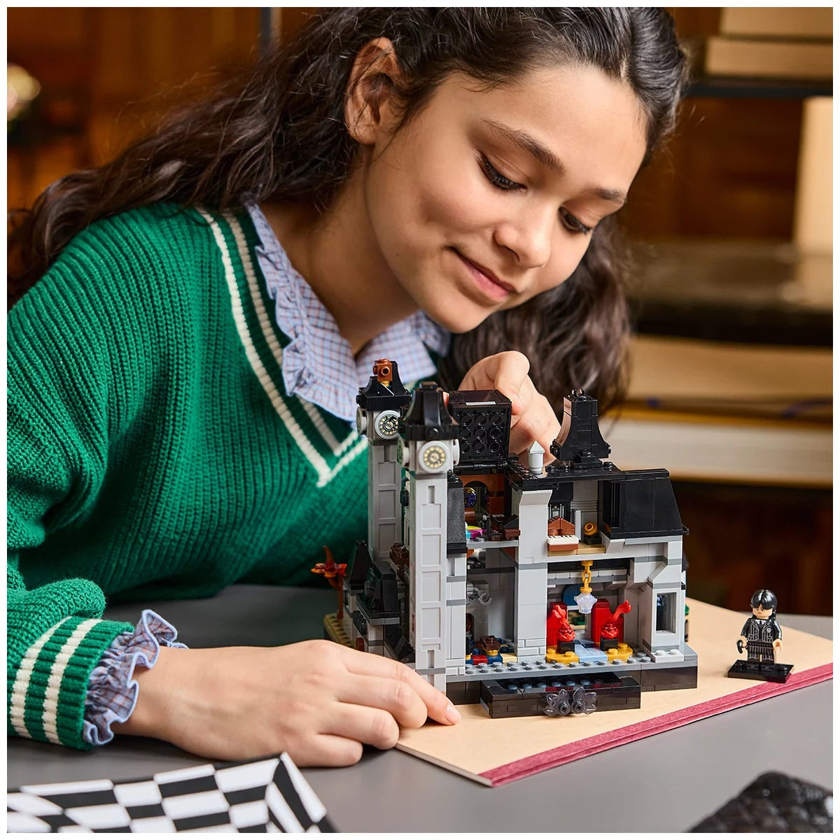 LEGO Nevermore Academy Wednesday Addams Collectible Model 890 Piece Set