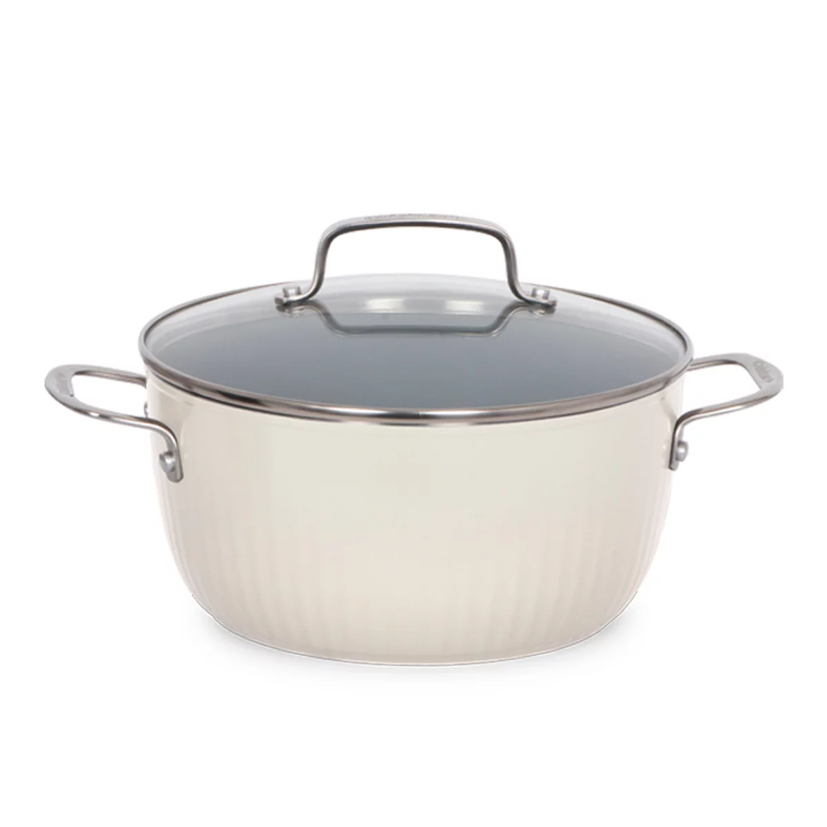 Cuisinart Non Stick Cookware 12 Piece Set White Induction Dishwasher Safe