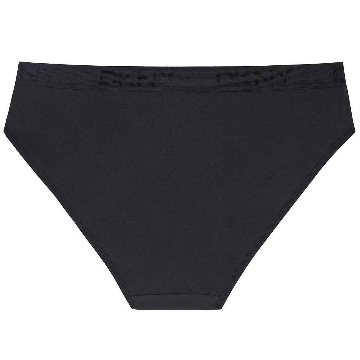 DKNY Women's Bikini Brief 4 Pack White Black Medium Soft Stretch Cotton