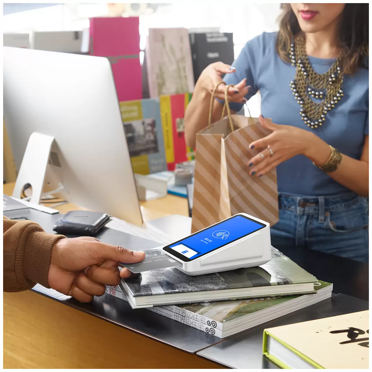 Square All In One Payment Terminal And Receipt Rolls Bundle