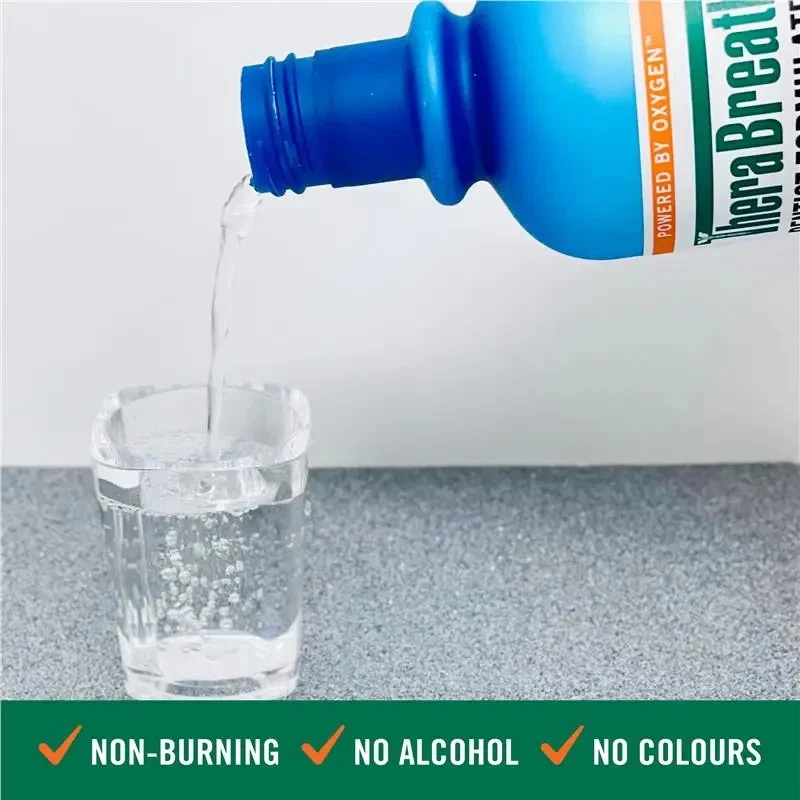 TheraBreath Fresh Breath Mouthwash Icy Mint 2 Litre Value Pack