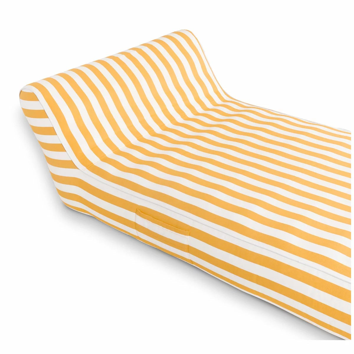 Spire Paradisus Inflatable Pool Lounge Yellow Stripe Olefin 200kg Capacity