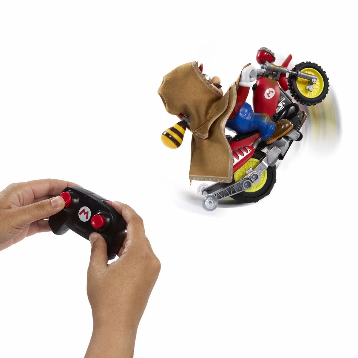 Hot Wheels Super Mario RC Motorcycle Mario Remote Control Stunt Wheelie Toy 6+