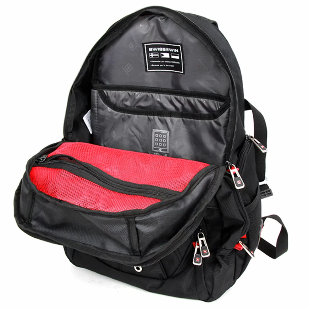 SWISSWIN Business Laptop Backpack 15.6 Inch 28L Durable Water Resistant Backpack