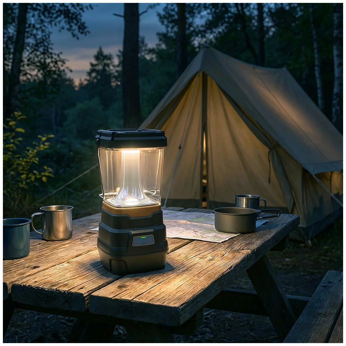 Duracell 5000L LED Lantern Rechargeable Camping Lantern with Solar Charging