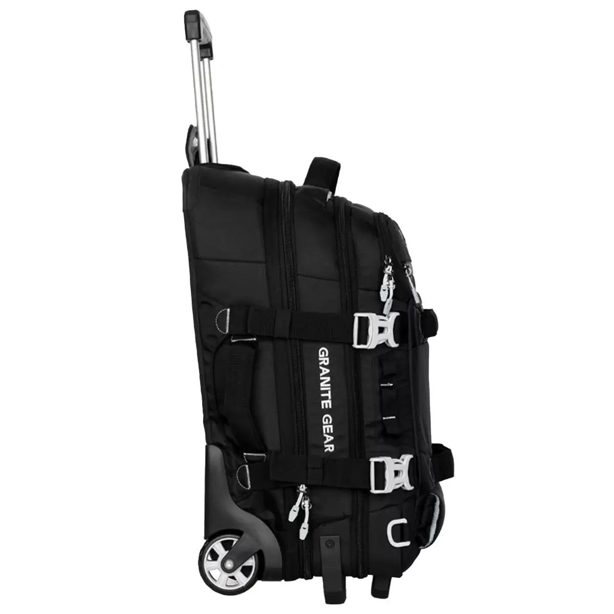 Granite Gear 53L Wheeled Carry On Duffle Bag Black Rolling Travel Luggage