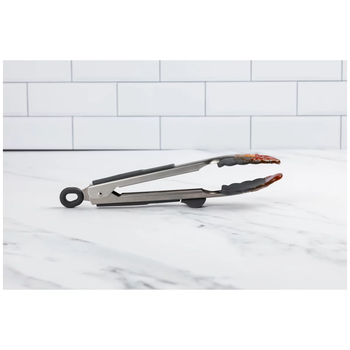 Prepworks Heads Up Cooking Tongs 5 Piece Set Stainless Steel Kitchen Tongs