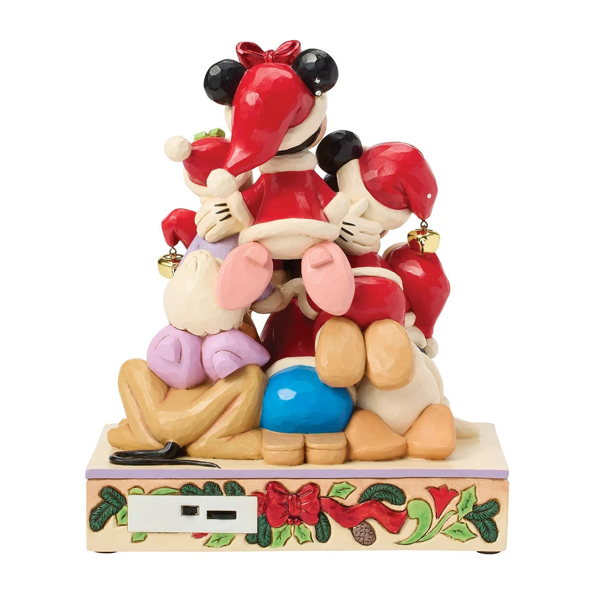 Jim Shore Disney Stacked Mickey & Friends Musical Christmas Decoration Figurine