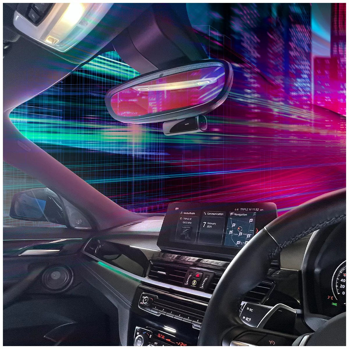 Uniden Dash View 60R 4K Dash Cam with 2K Rear Camera GPS WiFi 64GB SD