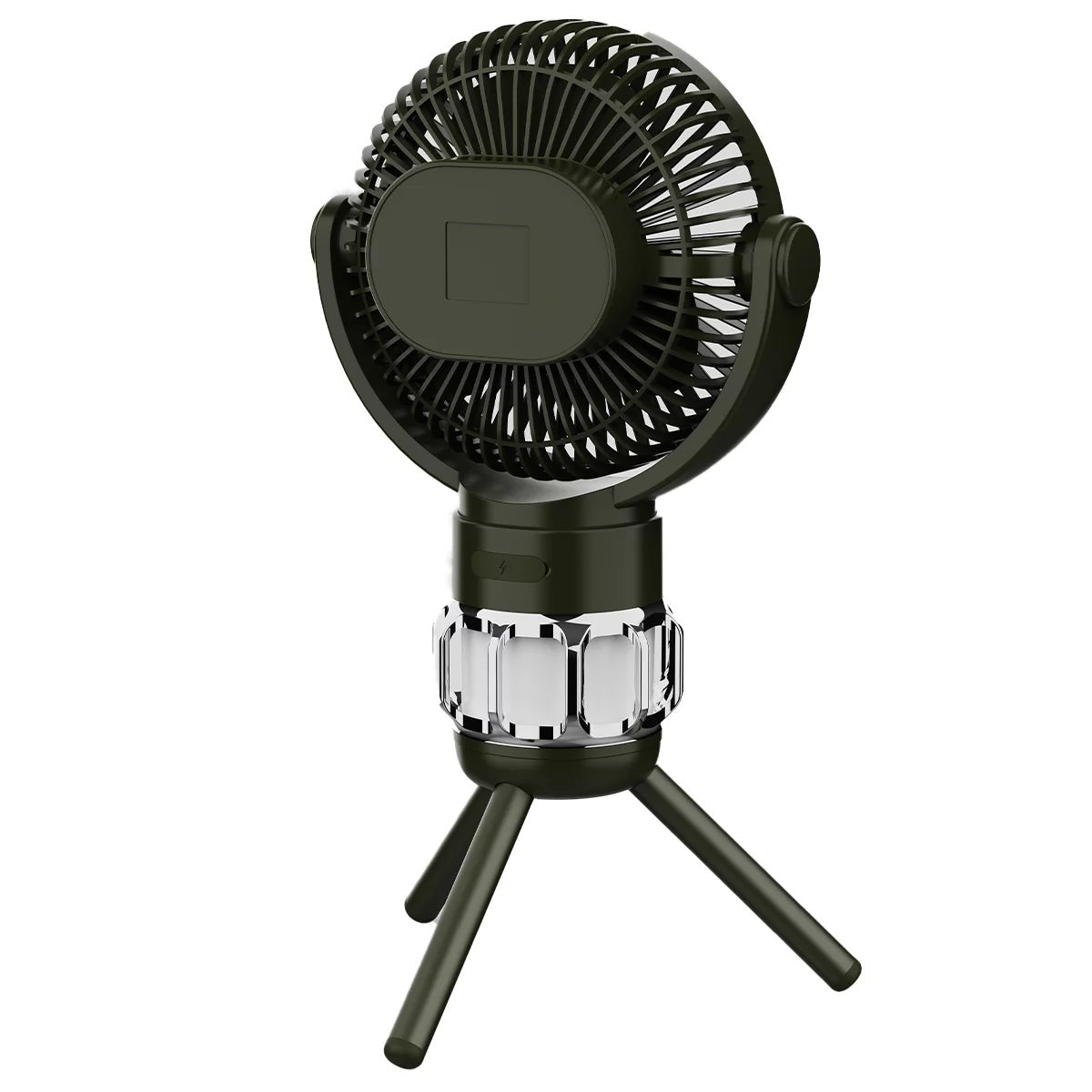 LittleDayz Portable Camping Fan & LED Light Magnetic Remote 3 Fan Speeds QW-F33