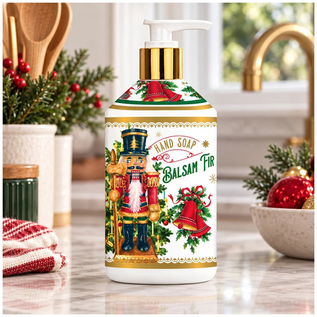 Christmas Hand Soap 4 Pack 636ml Each Festive Scented Liquid Hand Wash