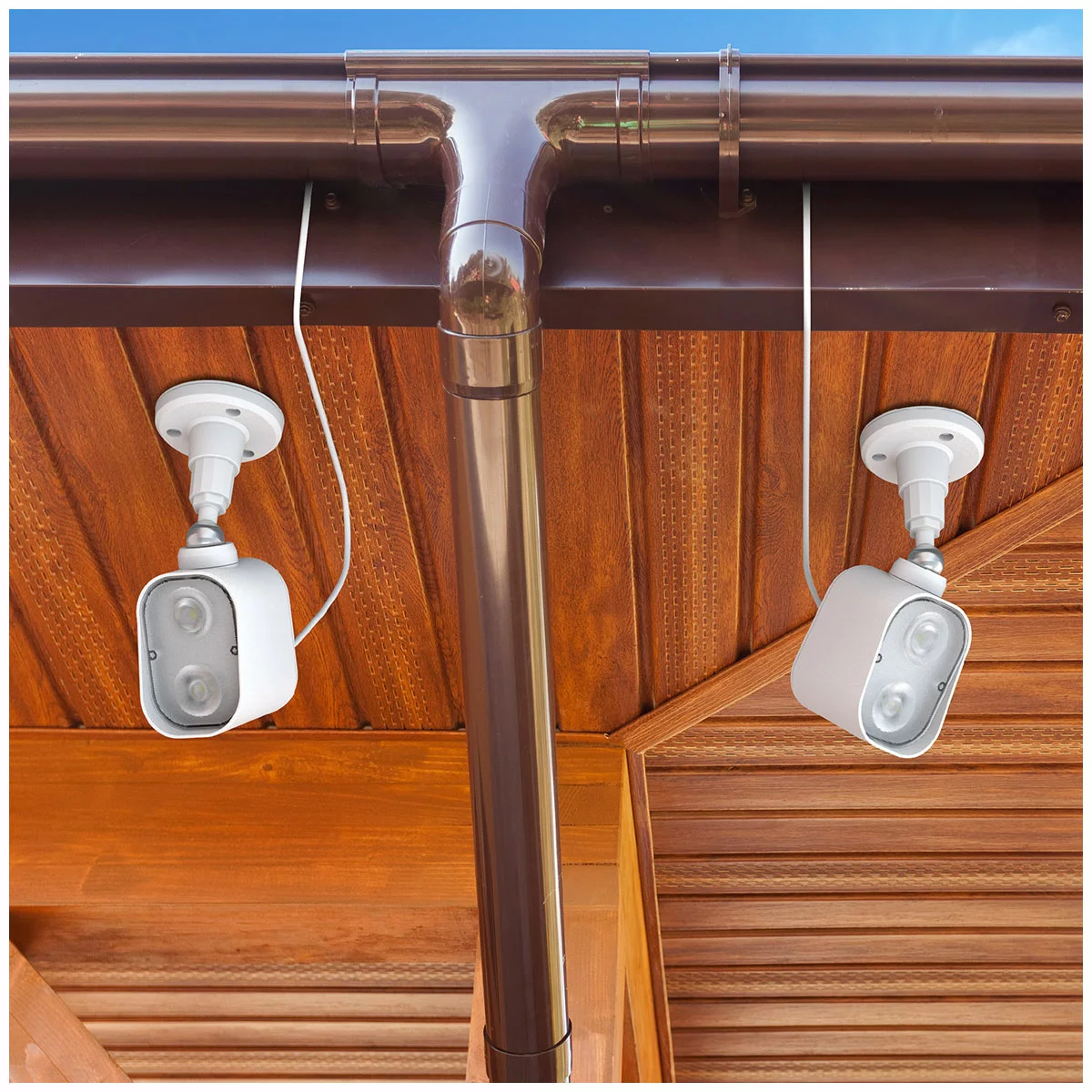 Infinity X1 Solar Security Lights 2 Pack Outdoor Motion Activated LED