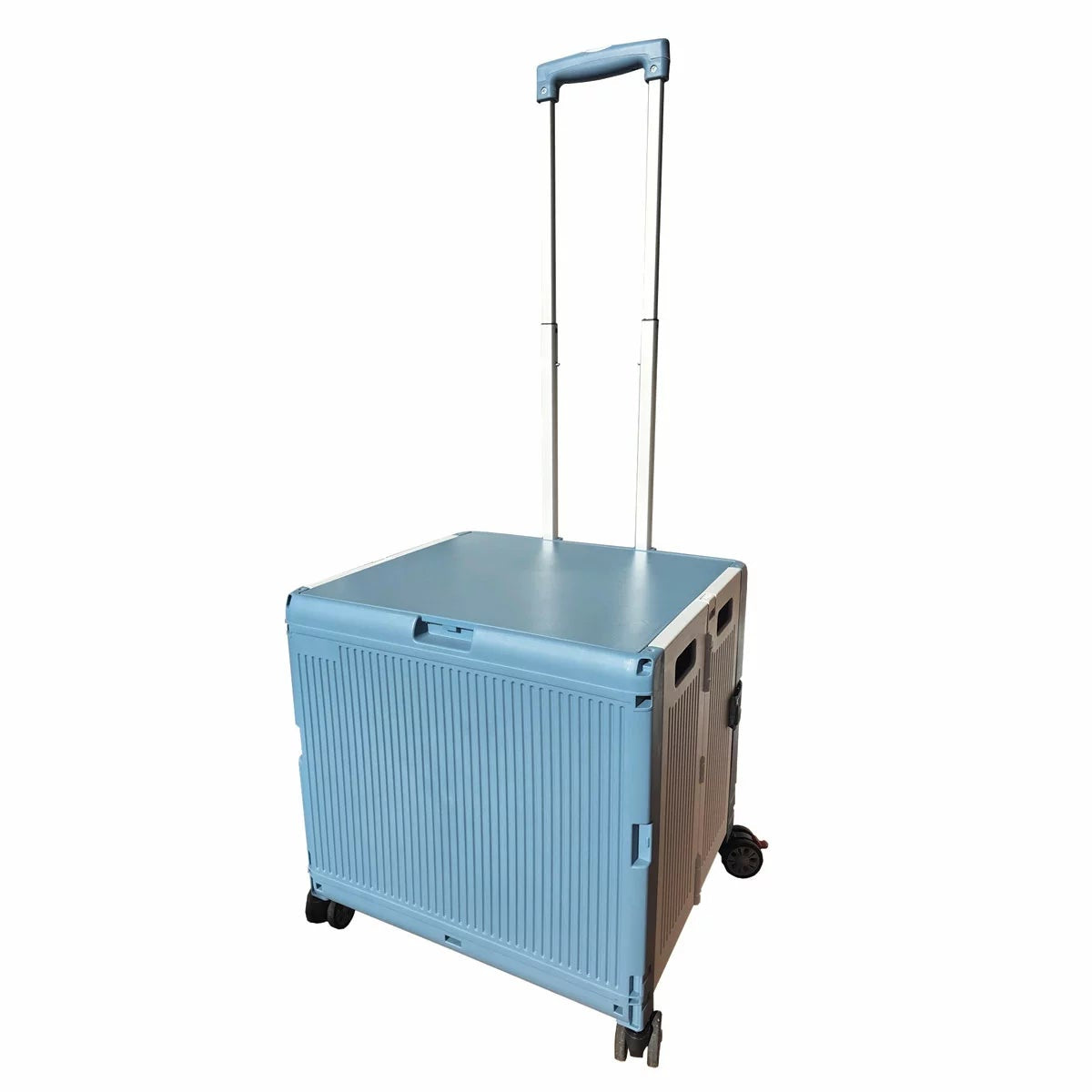 SpaceMade Folding Shopping Cart 50L Portable Wheeled Utility Cart