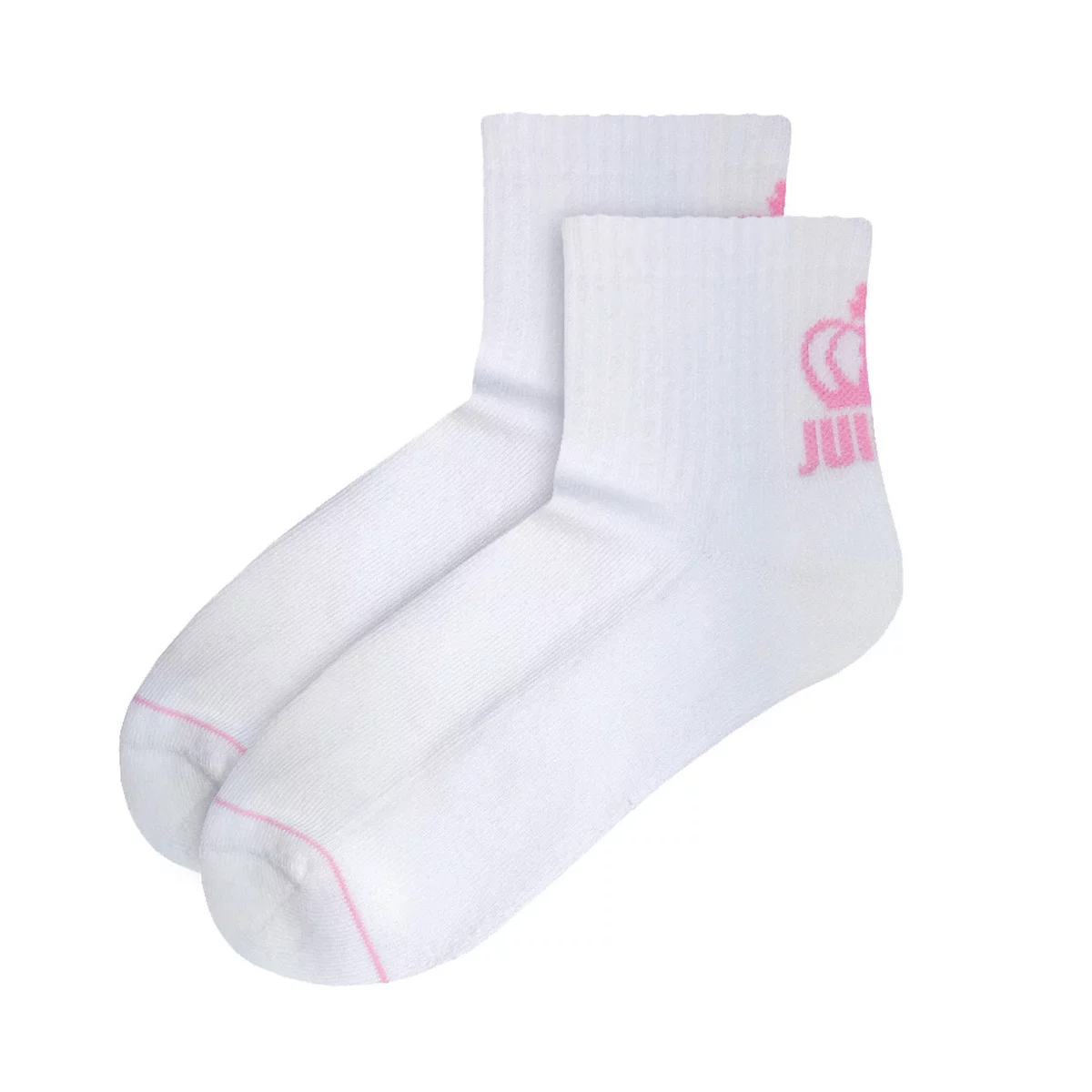 Juicy Couture Quarter Crew Women's Socks 6 Pack Neutral Cushioned Comfort