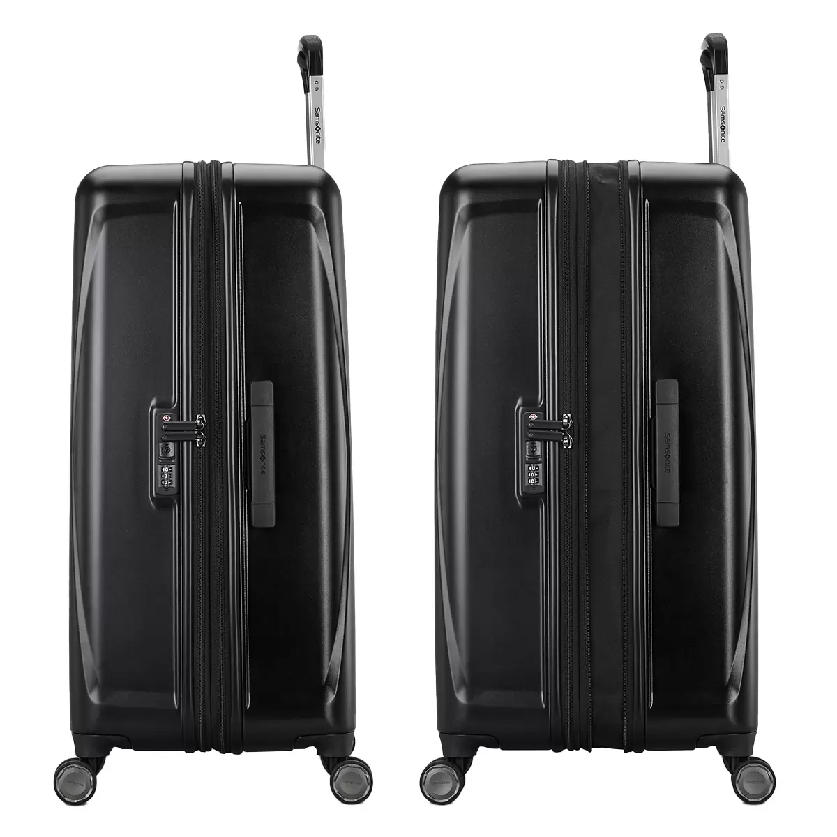 Samsonite Blackstone 2 Piece Hardside Expandable Spinner Luggage Set Black