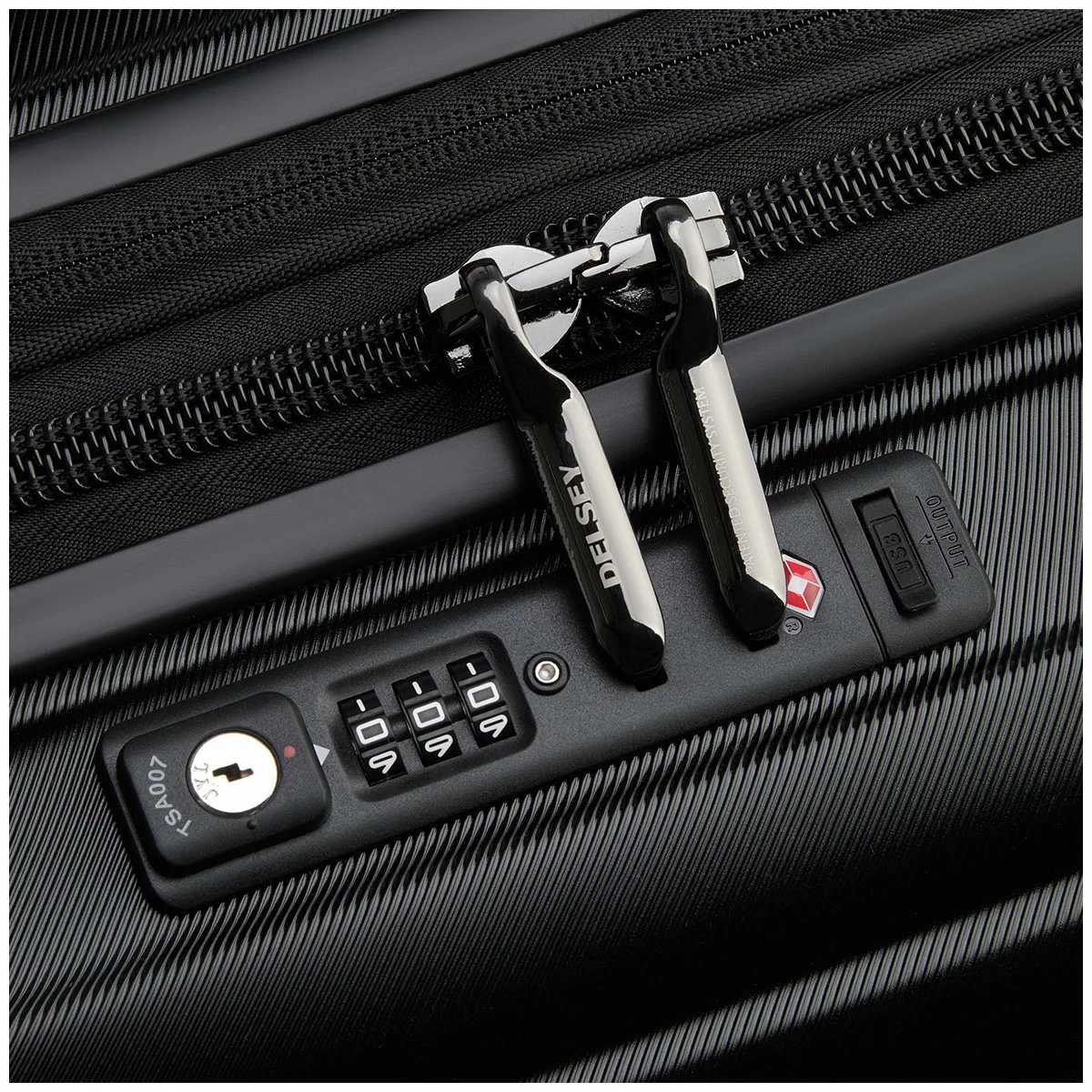 Delsey Shadow 5.0 Carry on 55cm Black With Overweight Indicator & Anti-Theft Zip
